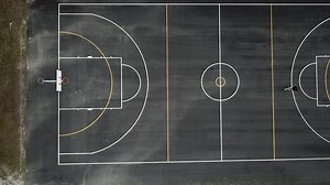 Birds Eye View Basketball Courts Game Stock Footage Video (100% Royalty-free) 32394085 | Shutterstock