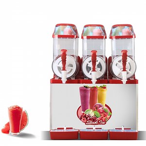 [Hot Item] Commercial Table Top 3-Tank Large Capacity Beverage/Slushie/Smoothie/Margarita/Cocktail/Slush Machine with Different Flavors