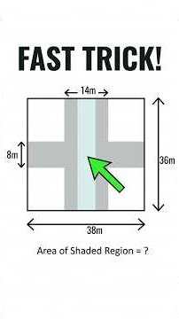 How to find the area in seconds! #mathstricks #shorts