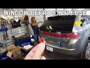 LINCOLN MKX REAR WINDOW DEFROSTER FUSE LOCATION REPLACEMENT. REAR WINDOW DEFROSTER NOT WORKING