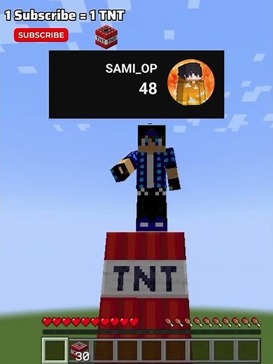 For every new subscriber,I place one TNT block. 🧨😱