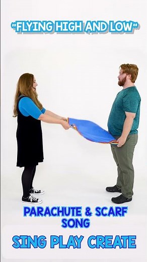 Parachute Movement Song for Music Class #musicteacher #movementactivities #preschoolmusic