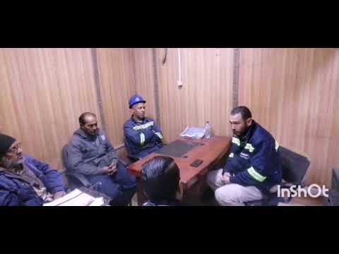 محاضرة السلامة للعاملين عن بعض النقاط الهامة في أعمال الرفع .