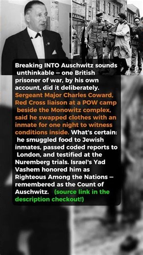 Breaking INTO Auschwitz To Save Lives #short #history #ww2