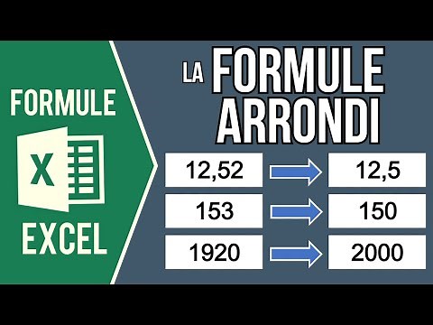 EXCEL - ARRONDIR LES NOMBRES AVEC LA FORMULE ARRONDI (Nombre de décimales, arrondi à la dizaine...)