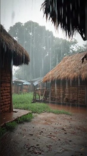 Heavy Rain & Thunder 🌧️⚡ Relaxing Nature Short | Calm Storm #shorts#rain