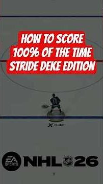 MAKING SCORING EASY HOW TO DO THE STRIDE DEKE & SCORE 100% SUCCESS RATE #HOCKEY #NHL26 #EASHL #TIPS