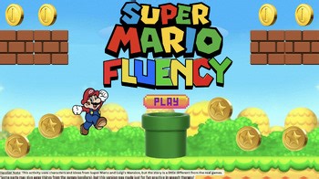 Super Mario Fluency Game (Mario   Luigi) PDF  Canva (Audio/Video/Animations)