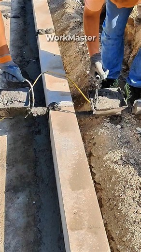 도로 경계석 설치 정밀 시공 및 몰탈 고정법 #work #process #technique #concrete #road