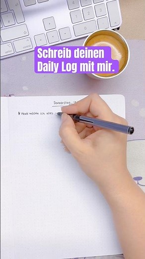 Bullet Journal für Starter: Daily Log #bulletjournal