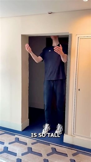 This Extremely Tall Guy Struggles With Everything 😅 | Tall People Problems #shorts