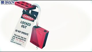 Lockout Padlock, KD, Red, 1/4In Shackle Dia