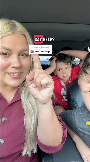 How do you sign help? #fyp #signlanguage #deaf #cochlearimplant #babysignlanguage #asl #deafkids