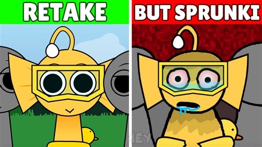 Incredibox Sprunki-Retake Vs RETAKE但Sprunked版本_普通Vs恐怖风格