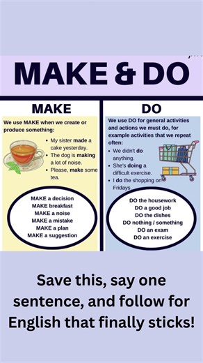 Make vs Do — one of the most common English mistakes. Improve your English with correct verb usage.