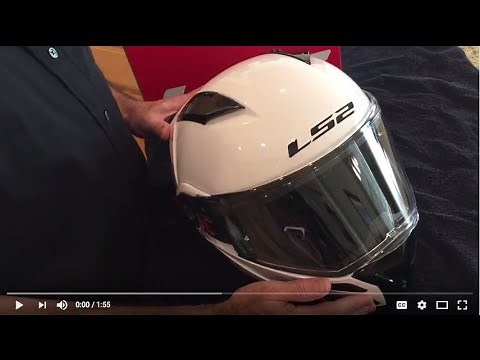 How to: remove and replace neck roll pad on LS2 Metro Modular motorcycle helmet