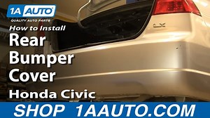 How To Remove Rear Bumper Cover 2001-05 Honda Civic