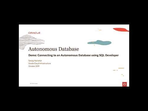 Autonomous Database Level 100 - Demo 3 - Connecting to ADW using SQL Developer