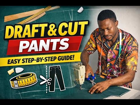 EASY STEPS TO DRAFT AND CUT A PANTS/TROUSER