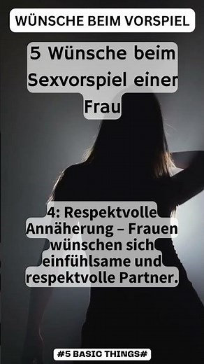 5 Wünsche beim Sexvorspiel einer Frau