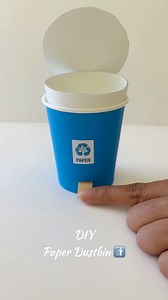 1.2K views · 12 reactions | DIY Paper Dustbin#crafts #kidscrafts #diy#papercrafting #kidsartandcraft #cup #papercup #papercupcrafts #dustbin #paperdustbin | Gayatriscrafts | Facebook