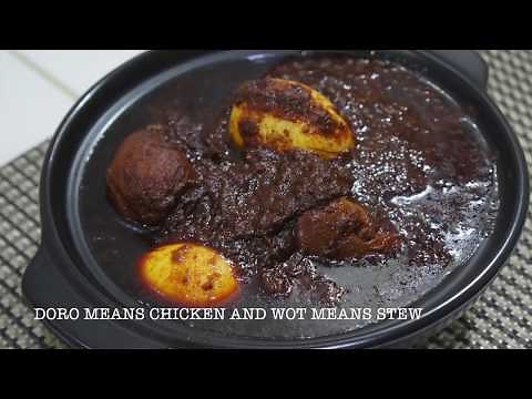 Doro Wot Ethiopian - National Dish of Ethiopia - Chicken Stew