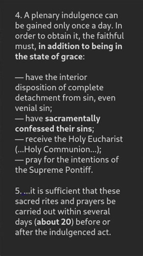 Confession within 20 days of indulgenced act, along with other conditions including state of grace