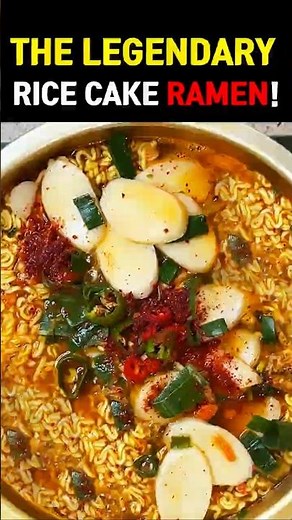 Legendary rice cake Ramen – So Chewy, So Spicy, So EASY!