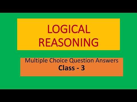 Logical Reasoning MCQ Class 3