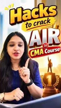 Hacks To Crack AIR In CMA Course | MEPL - Divya Agarwal