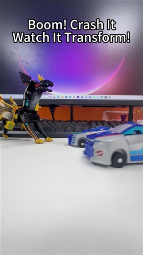 Magical Dino-Cars Transformers! 2-in-1 Magnetic Crash & Change Vehicles to Dinosaurs | Interactive Toy for Kids Ages 2-12, Creative Gift for Boys & Girls#DinosaurToys #CarToys#MagneticToy #2in1Toy#fpy