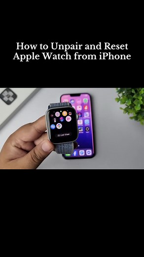 Unpair and Reset Your Apple Watch from iPhone