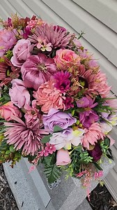 Mauve Dusty Lavender Pink Fall Cemetery Headstone Saddle-grave Headstone Flowers-cemetery Flowers-grave Saddle-fall Grave Flowers - Etsy