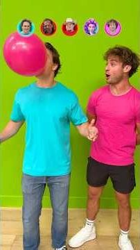 Who Can Blow The Biggest Bubble? 🎈😂 #shorts #challenge