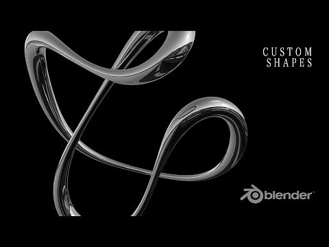 Create Custom Chrome Shapes // Blender 3.0