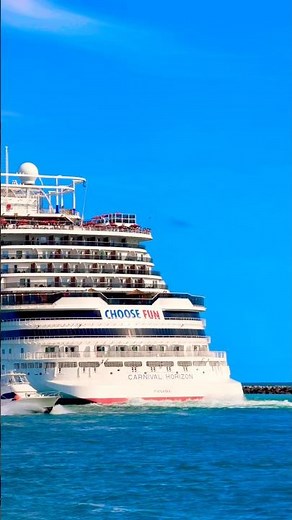 Carnival Horizon Sets Sail from PortMiami 🛳️ #vacation #travel #cruise #dream