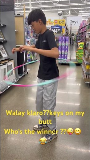 Hahahaha having fun in Walmart #funnyvideo #contest #adayinmylife #hulahoop #lol #walmart #shorts