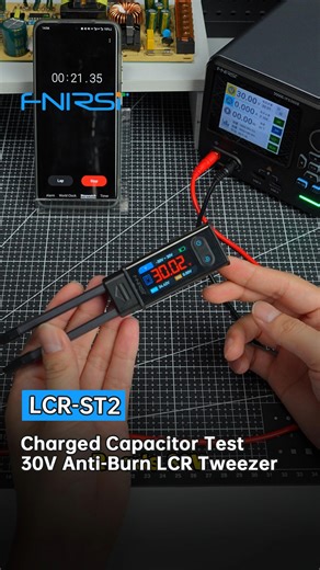 FNIRSI LCR-ST2 Dual-Mode Smart Tweezer LCR Meter with Kelvin Clips | Can Your LCR Meter Survive 30V? #FNIRSI #LCRST2 Newbies fear testing capacitors because of one thing—forgetting to discharge them. So today, we directly charged a cap and tested it with the FNIRSI LCR Tweezer II to see if it really survives up to 30V anti-burn protection. No cuts. Full test. Real results. 🔗 Product Link: 🌐 Office: https://fnirsi.top/48nhi3E 10% OFF! 🔥 code: ST2TEN If you work with SMD / through-hole componen