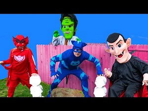 Assistant PJ Masks Plays Hide n seek with Frank and Count