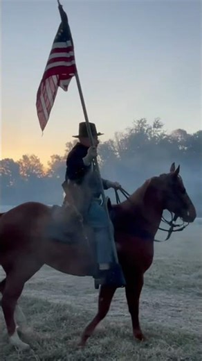 Dropped Civil War Cavalry Guidon (Flag) #civilwarreenactment #reenactment #history