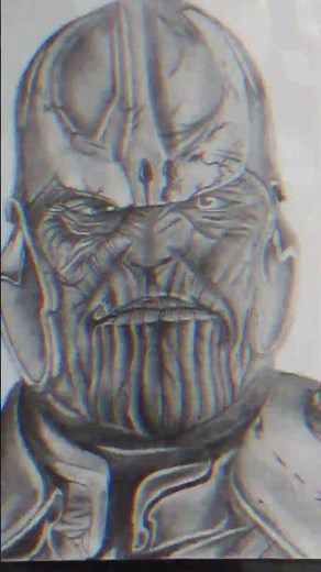 How to draw Thanos (Avengers: Infinity War) | Step by Step Outline Tutorial for beginner