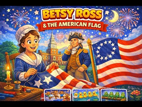 Betsy Ross & the American Flag | Patriotic Kids Song | 4th of July Songs for Children