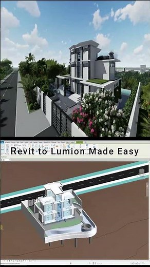 Revit Meets Lumion: Watch Your Designs Come to Life! #3dmodeling #revittutorial #modernarchitecture