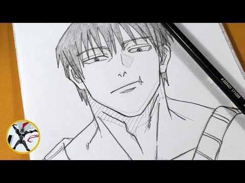 How to Draw Toji Fushiguro Step by Step – Easy Anime Sketch Tutorial
