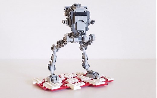 乐高MOC教程 星球大战 AT-ST全地形战术强击步行机 拼搭指南