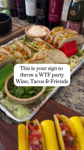 We love a clever theme, and a WTF Party – aka Wine, Tacos and Friends – is one of our favorites to date. 🌮🍷 📷: @theideadad #evite #party #partytheme #tacoparty #tacos