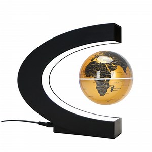 [Hot Item] Round LED Globe Magnetic Floating Globe Geography Levitating Rotating Night Lamp World Map School Office Supply Home Decor