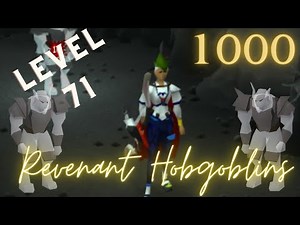 OSRS | (UnSkulled) Loot From 1000 Revenant Hobgoblins As A Level 71 Pure Anti-pking!