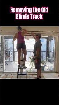 Removing the Old Blinds Track to Make Room for New Trim #diy #home #update #howto