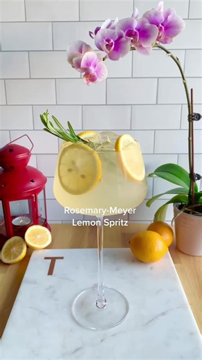 Refreshing Rosemary-Meyer Lemon Summer Cocktail Recipe